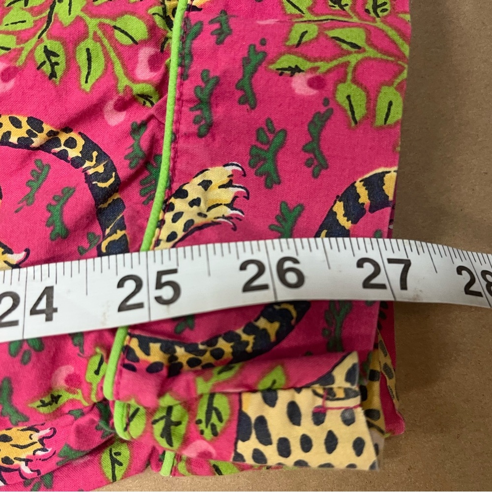 Print Fresh Long PJ Set Bagheera Hot Pink 1X - Picture 14 of 14